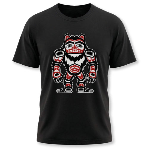 Bigfoot Sasquatch T-Shirt | Northwest Coast Indigenous Art Graphic Tee
