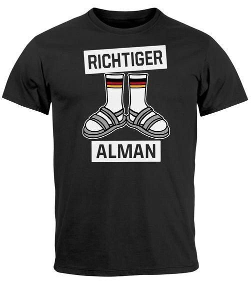 Real Alman Meme Joke German Germany Parody Satire Men's T-Shirt
