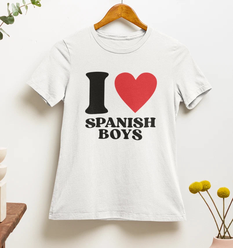 I Love Spanish Boys T shirt | y2k | 2000s | 90s | aesthetics