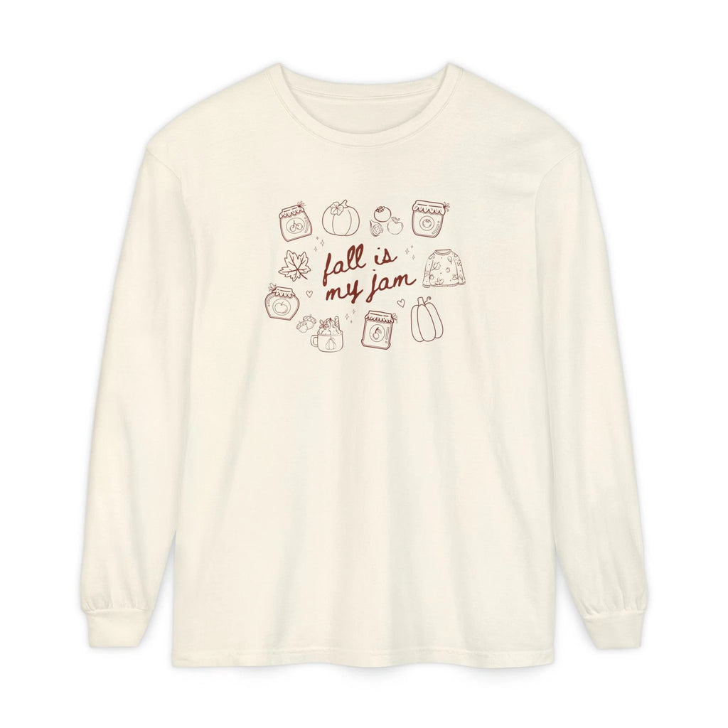 Fall is My Jam Trendy Longsleeve Comfortcolors Womensclothing Soft Cotton Shirt