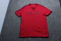 Guess Designer Streetwear Layered Look Henley Modern Tee Shirt Red Men's L