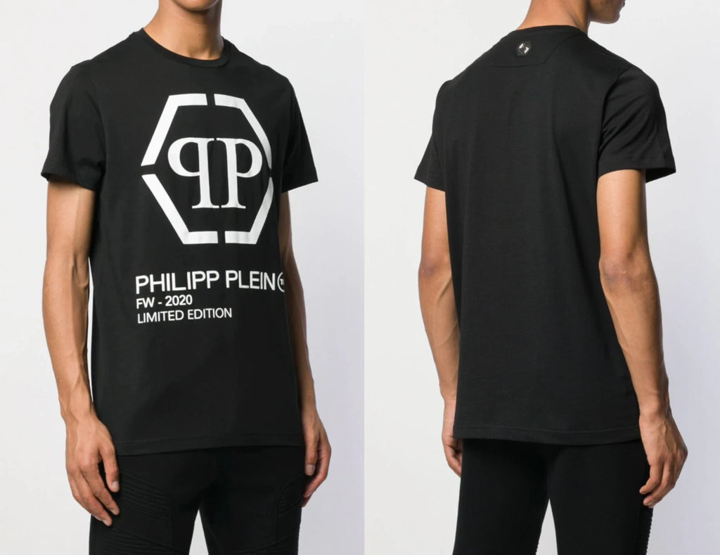 Philipp Plein Gold Cut Limited Edition Logo Shirt Round Neck Tee Top New 4XL