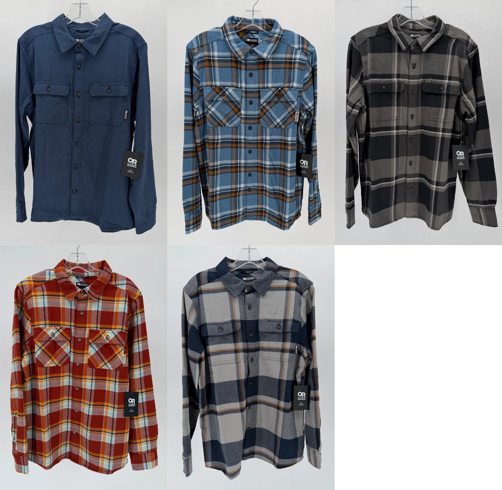Outdoor Research Men's Feedback Flannel Twill Shirt, Assorted