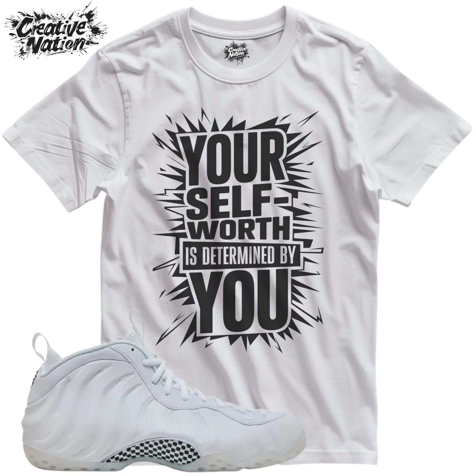 Shirt To Match One Triple White Unisex Tee Motivation Shirt