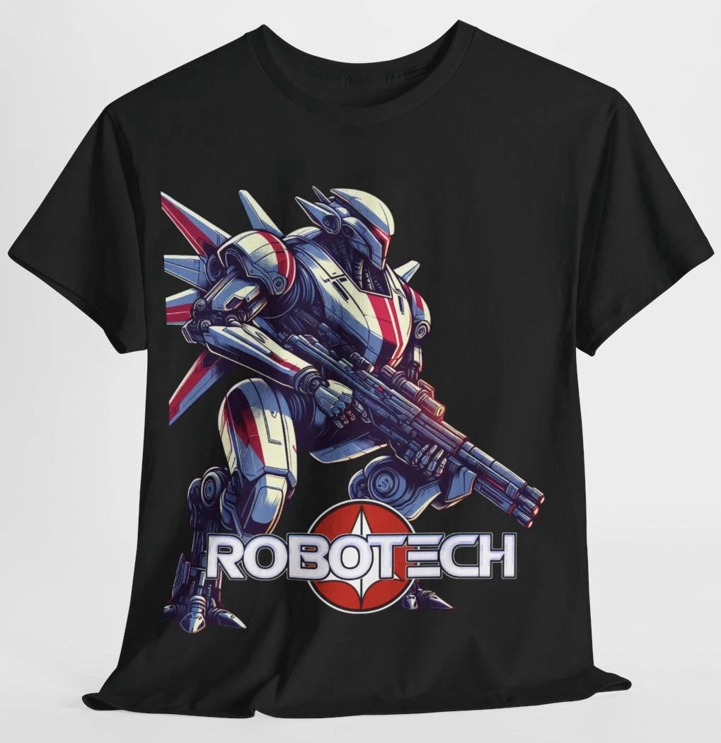 Robotech T Shirt - Valkyrie - 80’s Sci Fiction Cartoon Classic Retro Tee - New