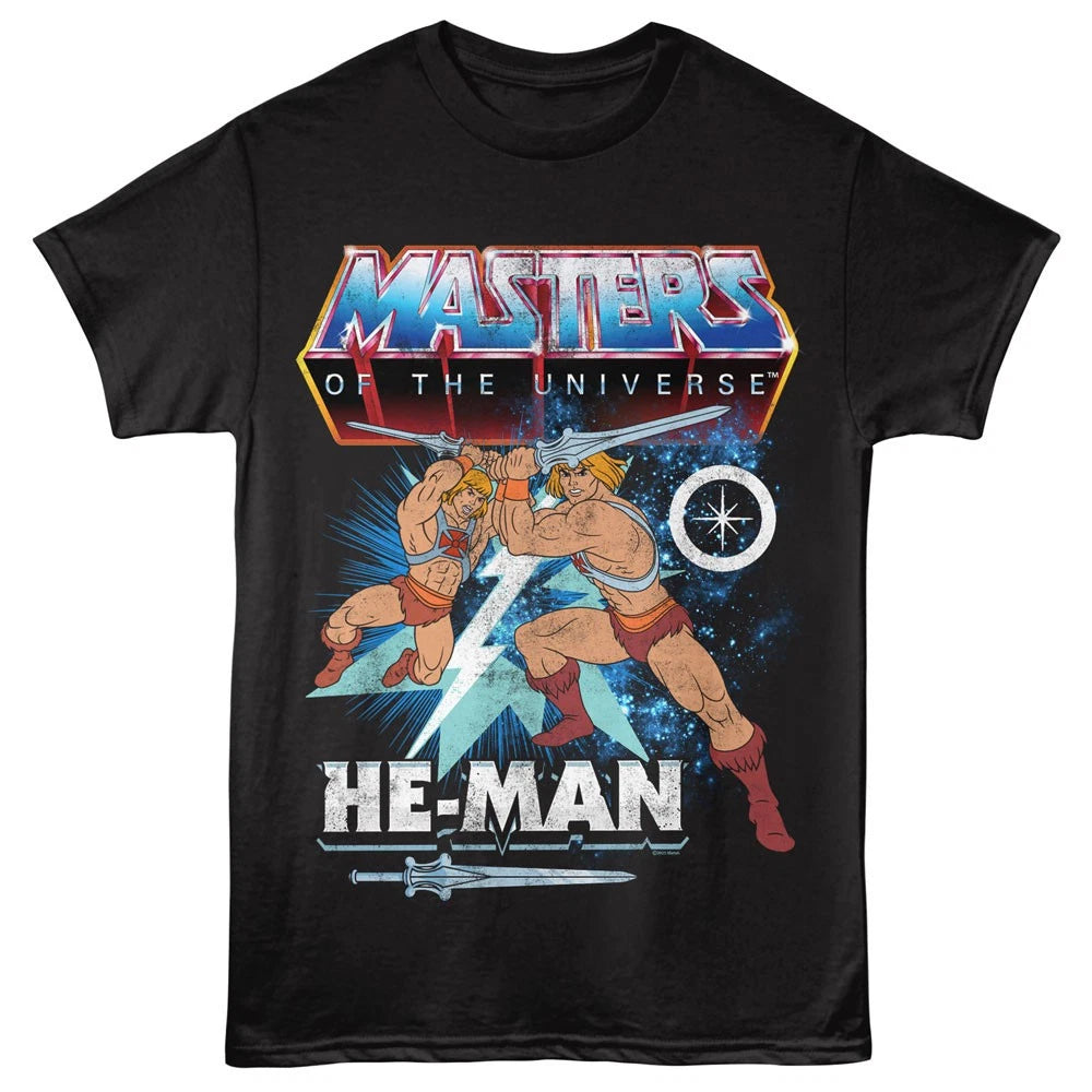 Masters Of The Universe 1980's Cartoon He-Man Swinging Sword Men's T Shirt