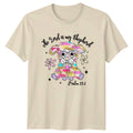 Cute Glitter Lamb With Heart Womens T-Shirt Pastel Farm Animal Birthday