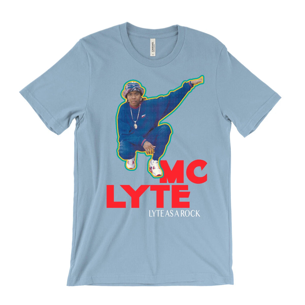 MC Lyte t Shirt - Lyte as a rock - Cold Chillin' Old School Hip Hop 80's