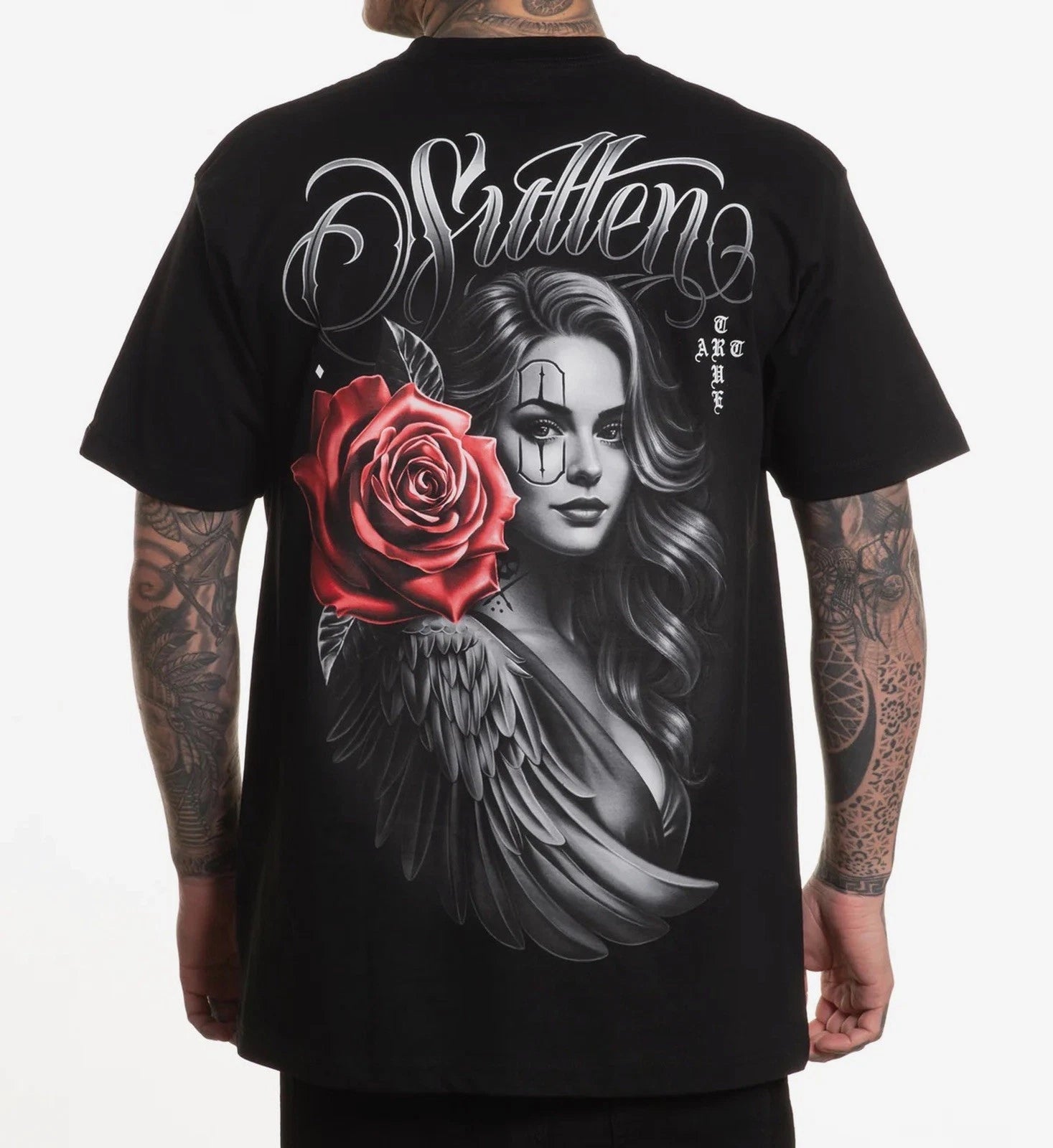 SULLEN CLOTHING DESTINY ANGEL TATTOO ART STANDARD T-SHIRT (S-3XL)