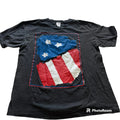 Fun stuff NY Tag Black T Shirt American Flag Creative Size XL