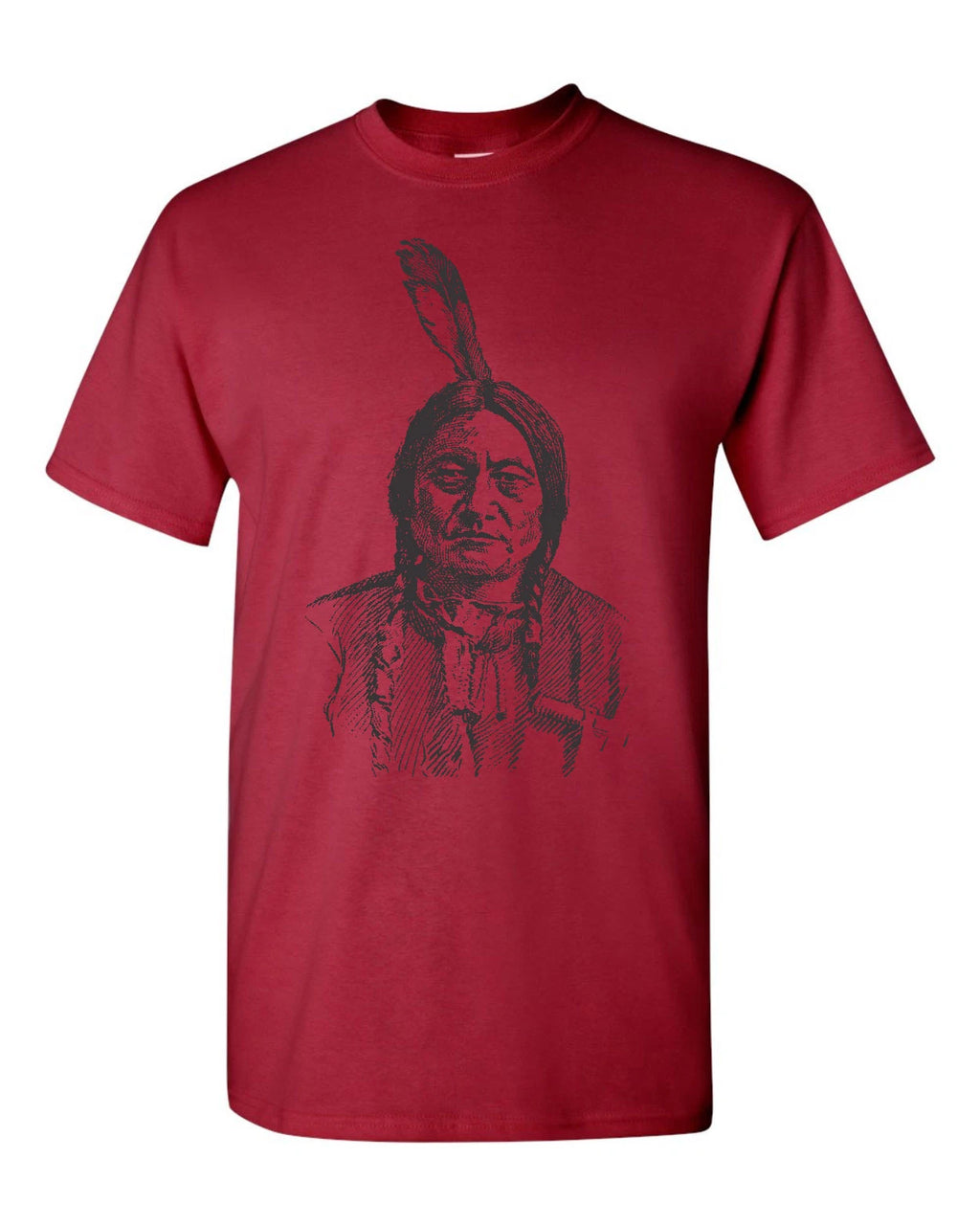 Sitting Bull Indian Native American Chief Honor Men's Tee Shirt 1597