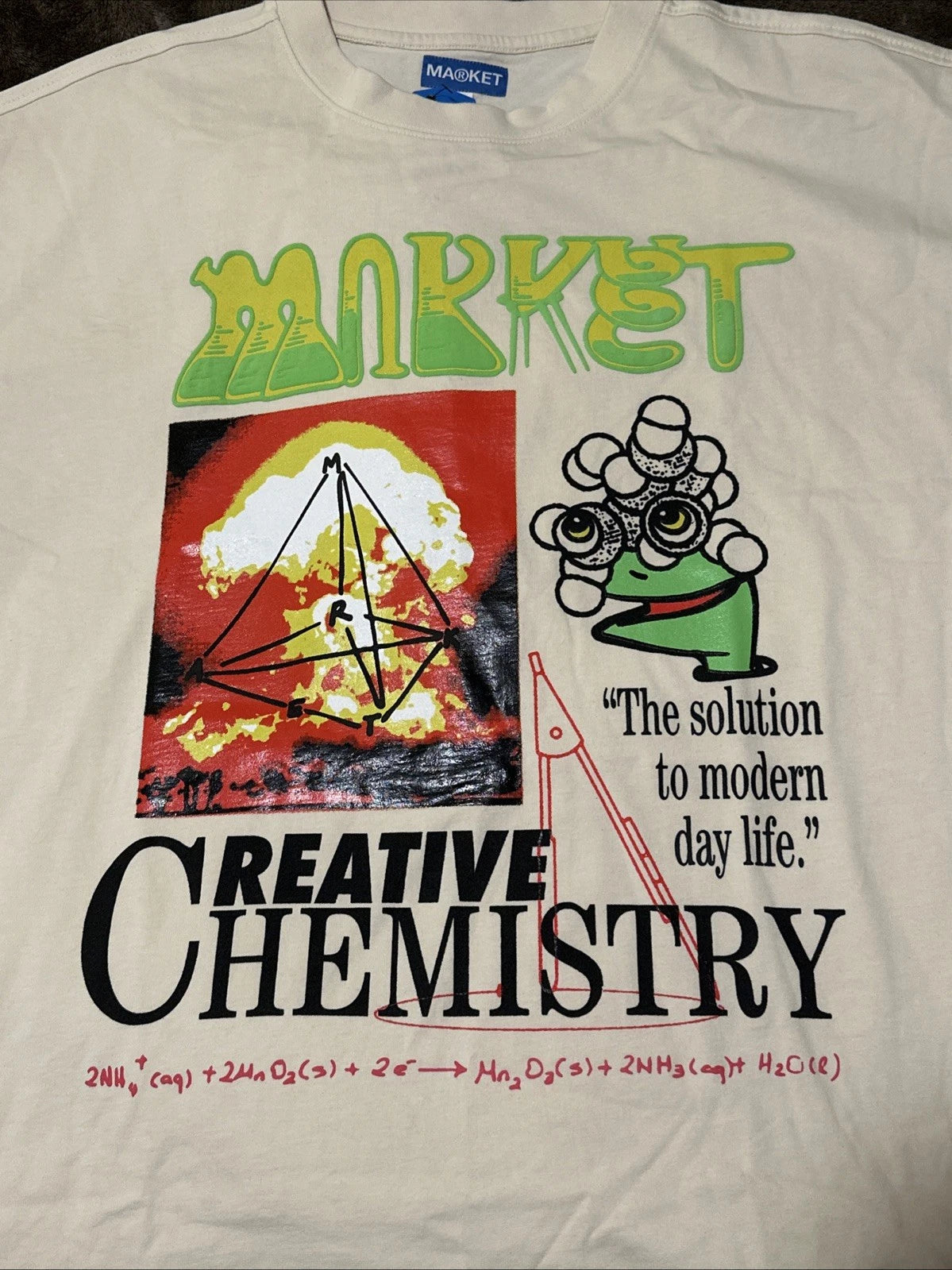 Market Creative Chemistry T-Shirt Ecru China Atom Double Sided Xxl 2xL 3xl 4xl
