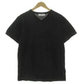 Calvin Klein Platinum V-neck T-shirt Short Sleeve Cotton Men Excellent Black L