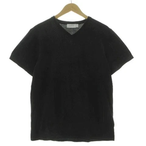 Calvin Klein Platinum V-neck T-shirt Short Sleeve Cotton Men Excellent Black L