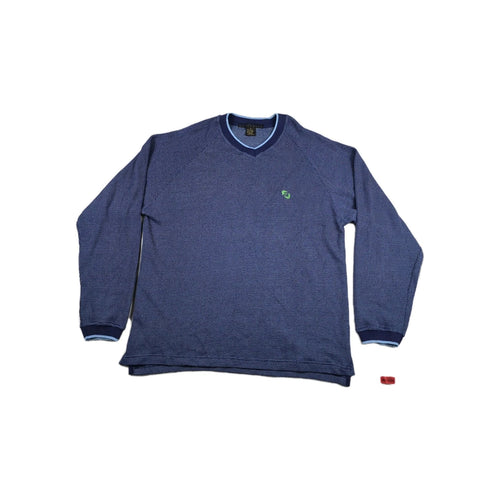 Barrage Authentic Y2K Men's Size Medium Blue Long Sleeve Knit Shirt New
