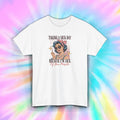 Taking a Sick Day T-Shirt Funny Sarcastic Vintage Humor Gift Tee S-5XL