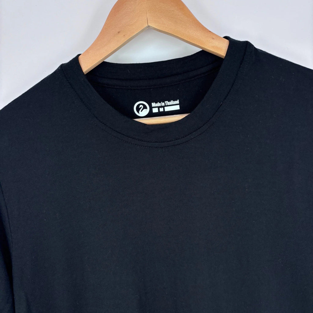 Outlier NYC Merino Wool T-Shirt Mens M Black 17.5 Micron Short Minimalist Basic