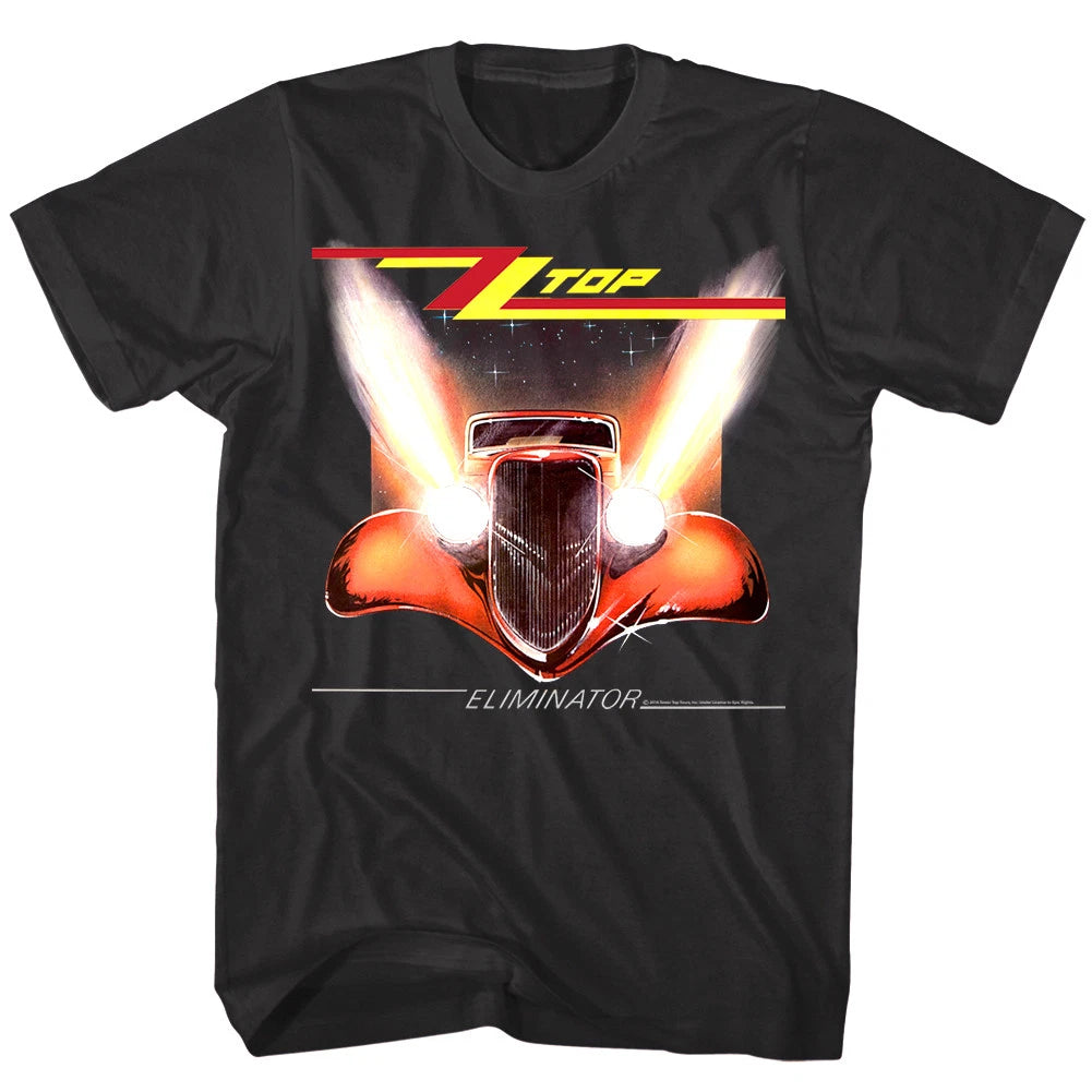 ZZ Top Eliminator Album Cover Art Men's T Shirt Rock Band Concert Tour Merch