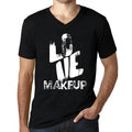 Men's Graphic T-Shirt V Neck Love Makeup Eco-Friendly Limited Edition