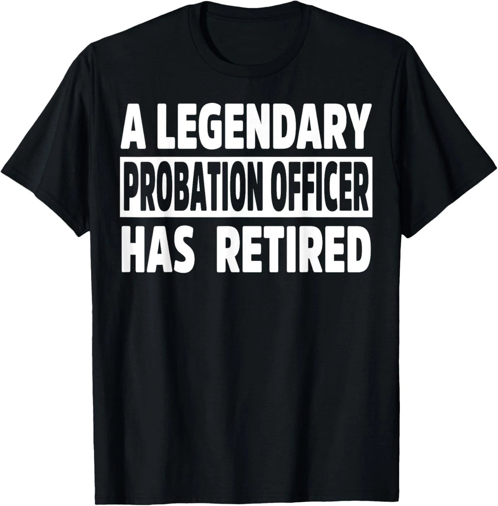 Retired Probation Officer Apparel - Novelty Officers Design T-Shirt