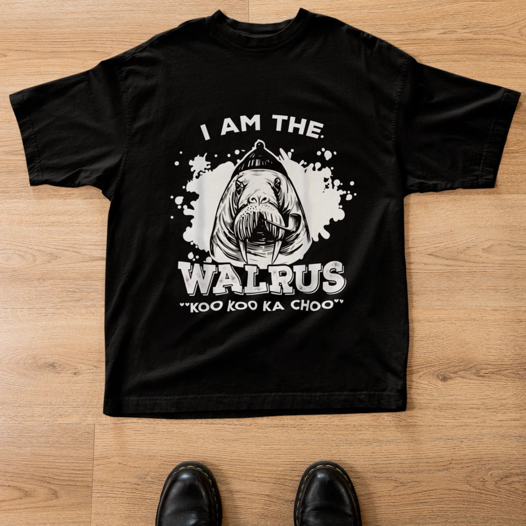 I Am The Walrus Shirt Koo Koo Ka Choo Funny Animal Pun Tee Retro Humor