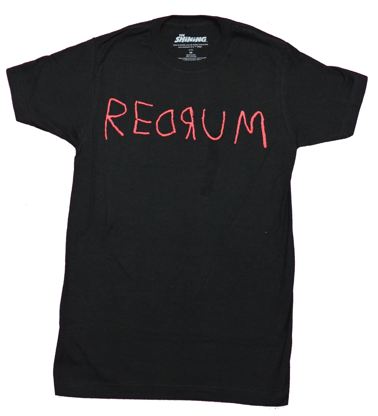 The Shining Adult New T-Shirt - Redrum Scarred Word Pic