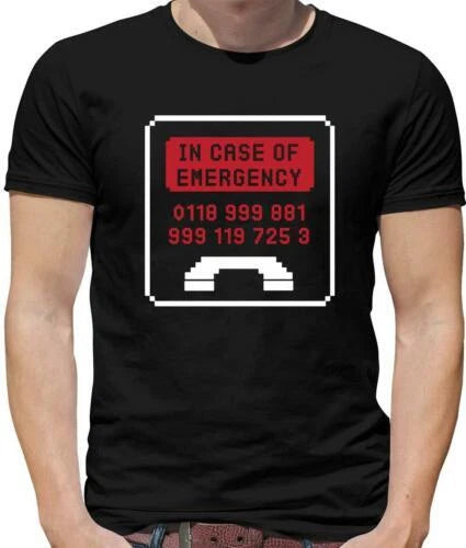 Case Of Emergency Mens T-Shirt - TV - Crowd - Joke - Quote - Funny