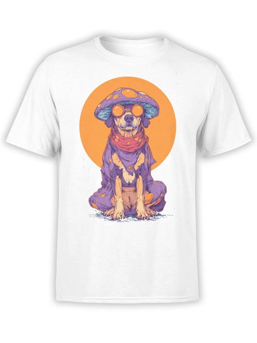 FANTUCCI Shroom Pup T-Shirt | Trippy Dog Tee | Unisex
