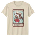 The Lovers Skeleton T-Shirt Tarot Card Gift For Him And Her