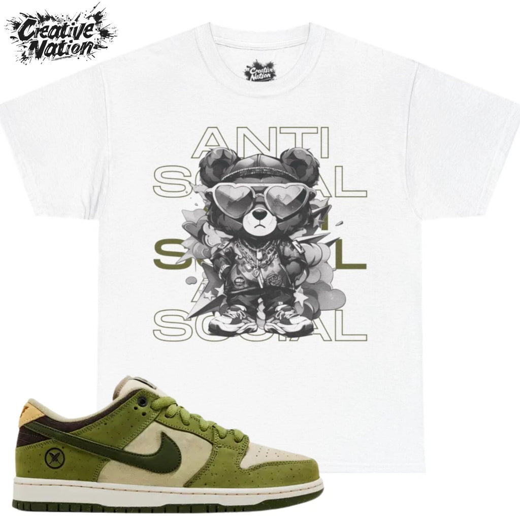 Shirt To Match SB Dunk Low Matcha Unisex Tee Anti Social Shirt