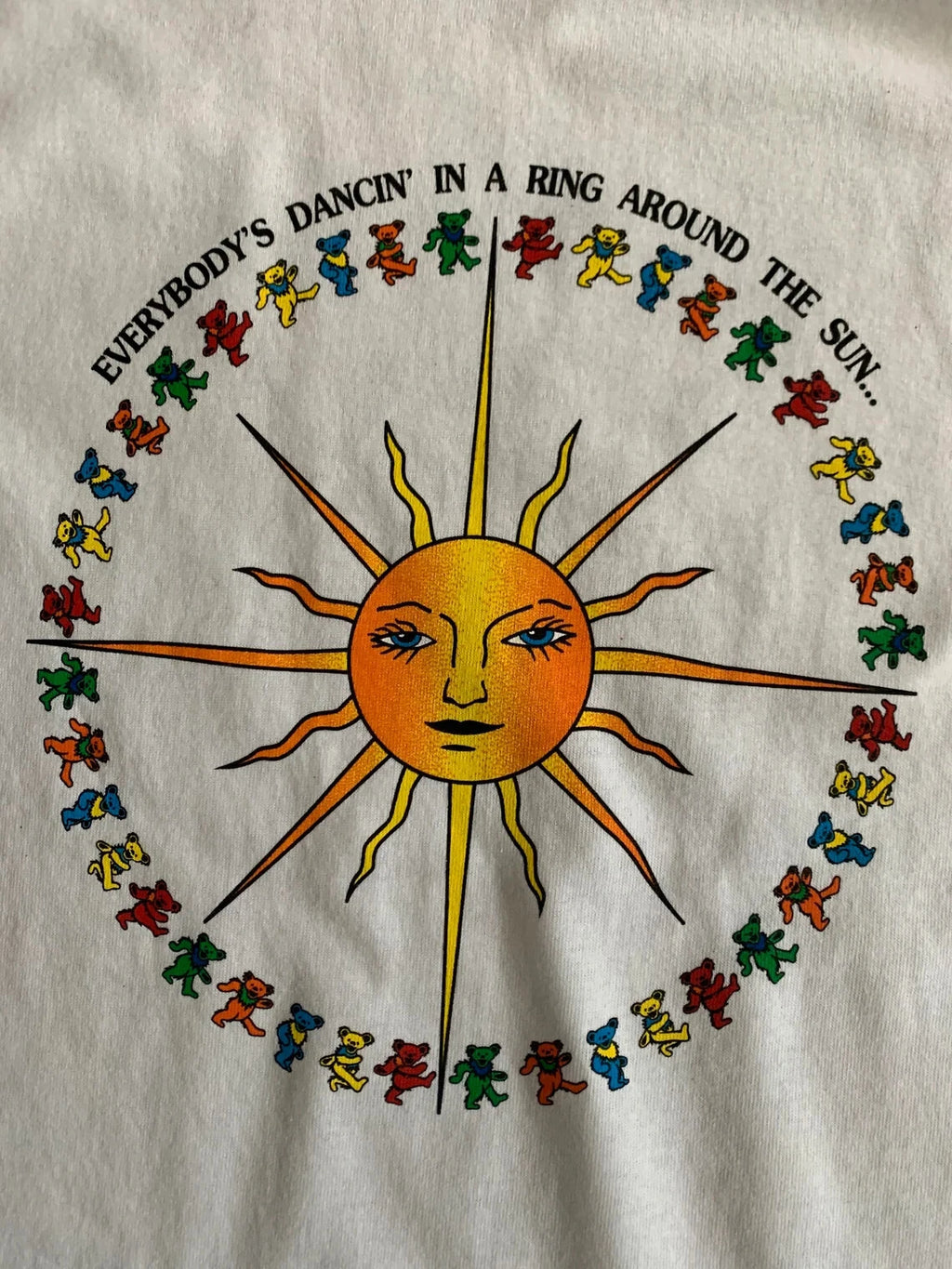 Bob Weir Grateful Dead Sun Bears long sleeve shirt  Dancing Bears Long Lot Tee