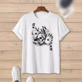 Mens Street Style Printed Tshirt Loose Fit Short Sleeve For Daily Vacation