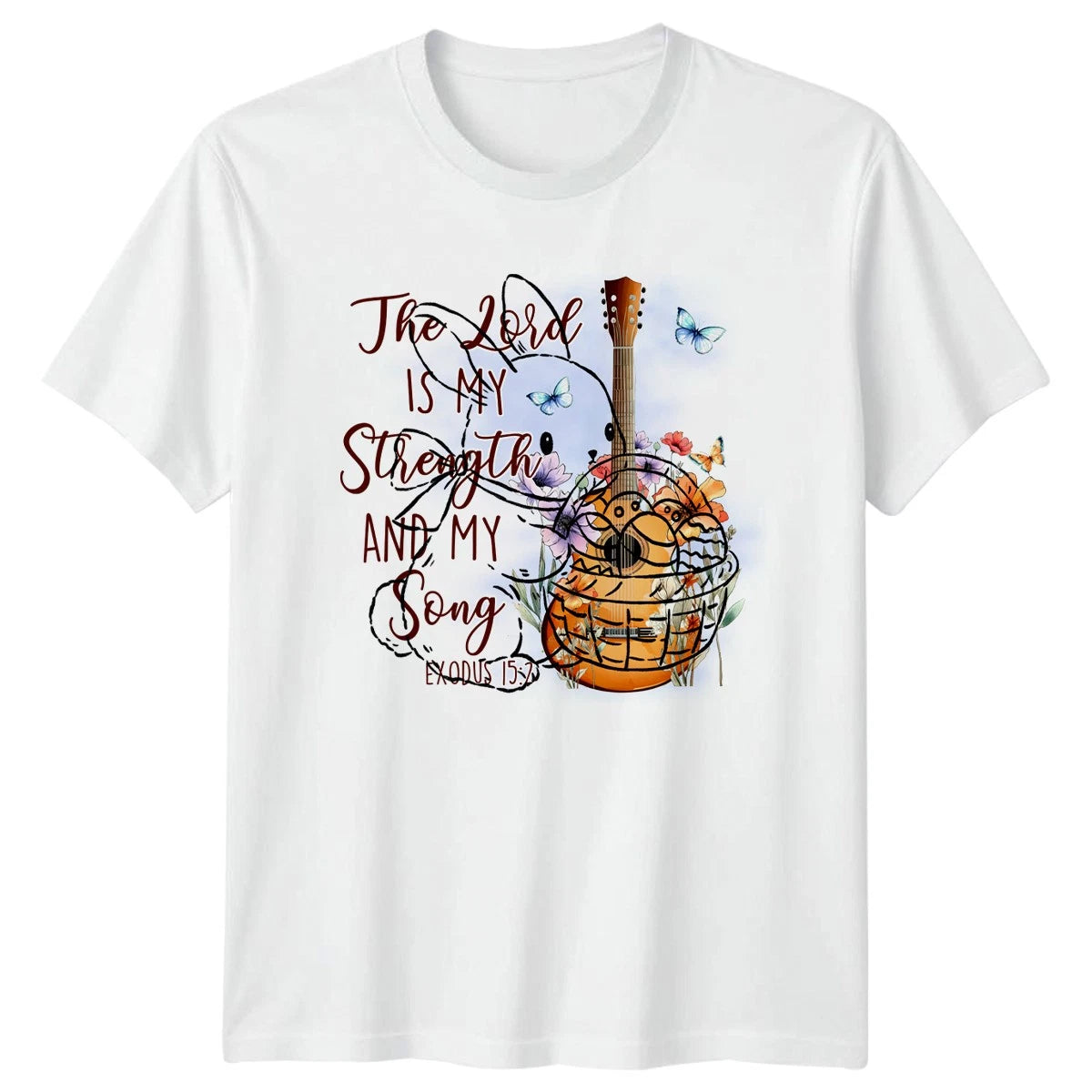 Cute Easter Bunny With Eggs T-Shirt Easter Holiday Easter Gift For Him And Her