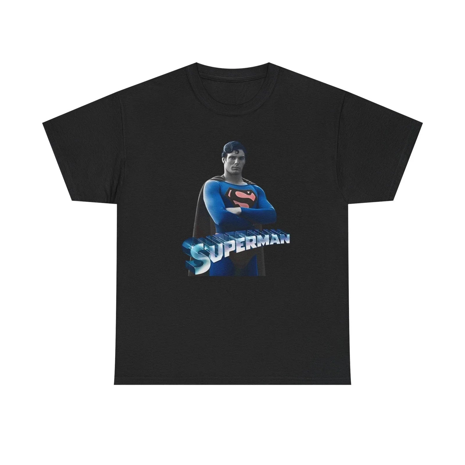 Superman Heavy Cotton Tee, Christopher Reeves, Superhero Movie
