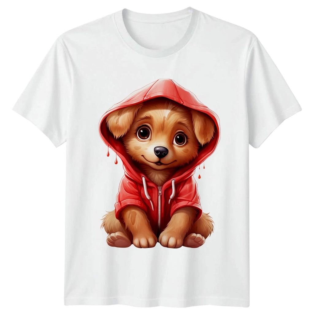 Puppy Dog Hoodie Animals Graphic Tee Unisex T Shirt Men Women Cute