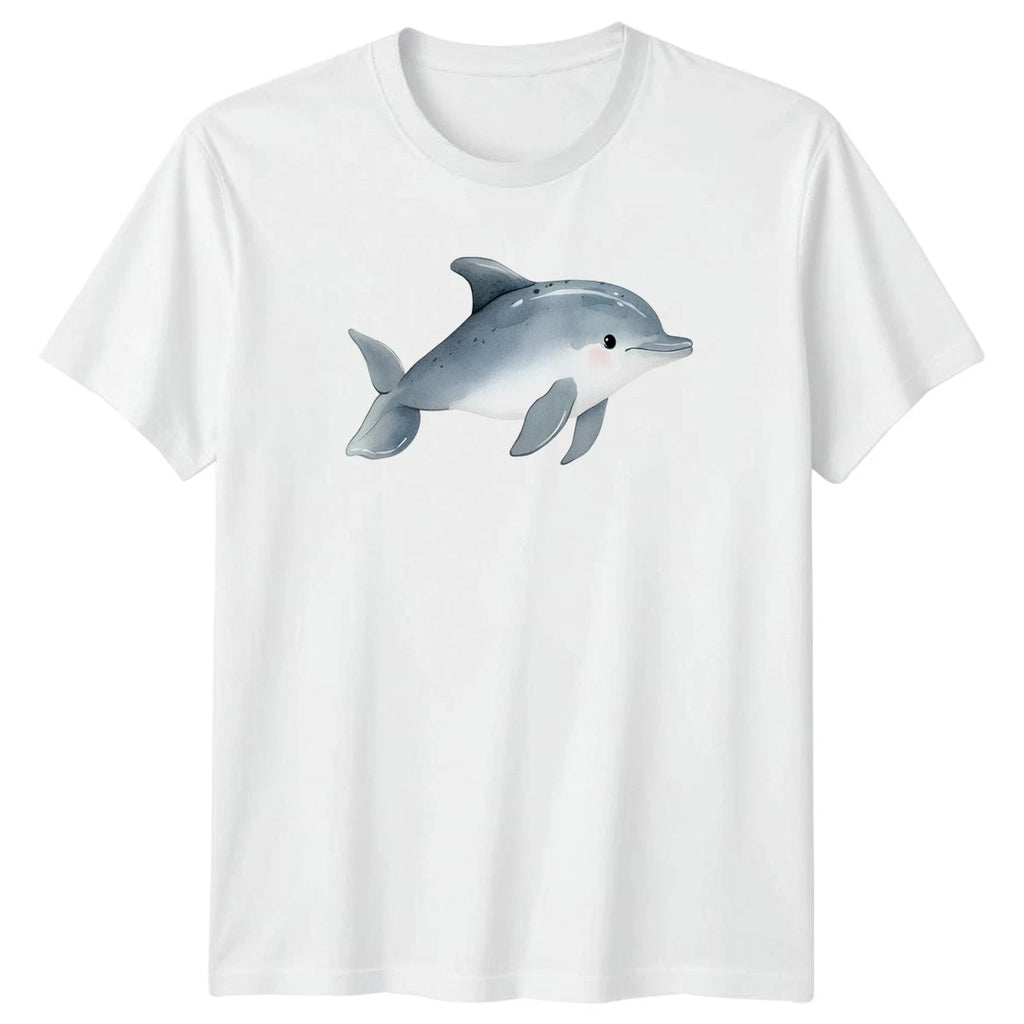 Cute Watercolor Dolphin T-Shirt Animal Lovers 2026 Birthday Gift For Him And Her