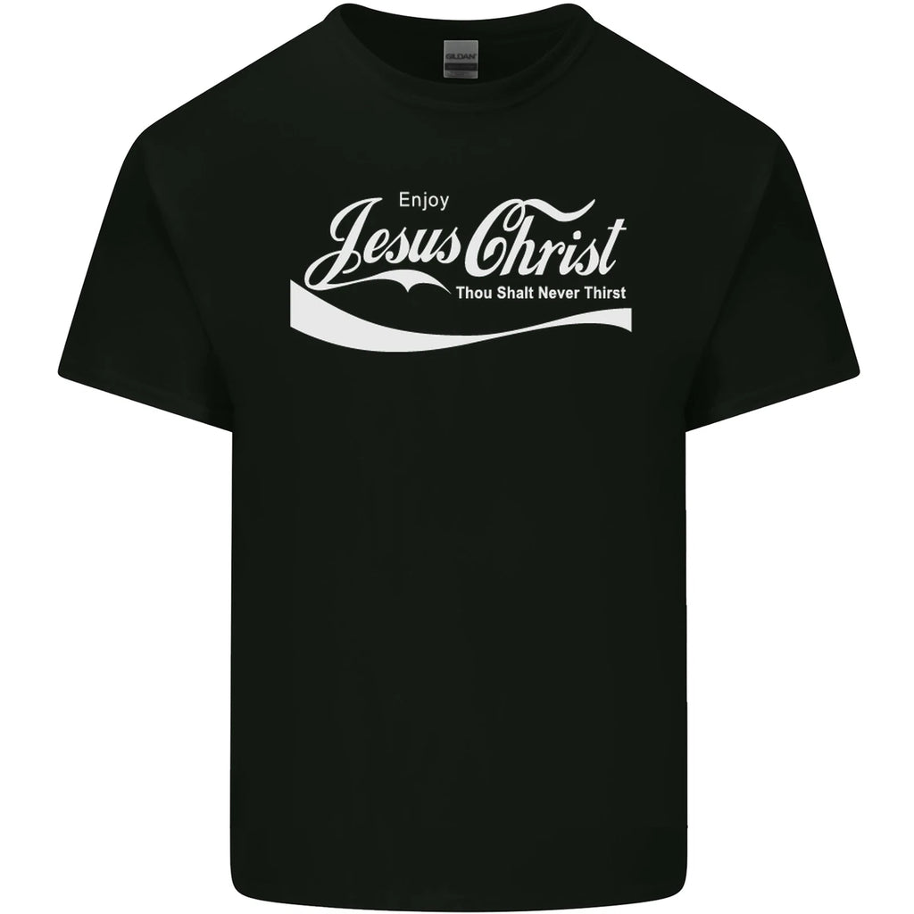 Enjoy Jesus Christ Funny Christian Mens Cotton T-Shirt Tee Top