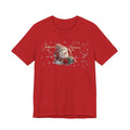 Unisex Jersey Short Sleeve Tee, Snowman Drinking Coffee