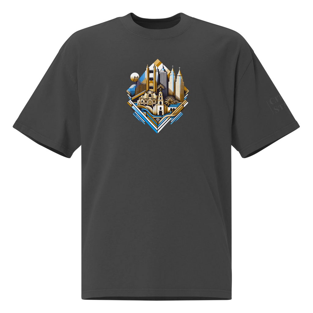 Oversized faded t-shirt (CALIFORNIA)