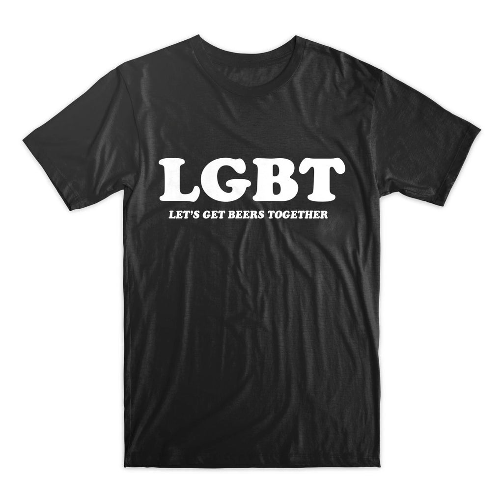 LGBT Let's Get Beers Together Funny Drinking Shirt