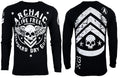 Archaic By Affliction Men's Long Sleeve T-shirt Strong Crest S-4XL