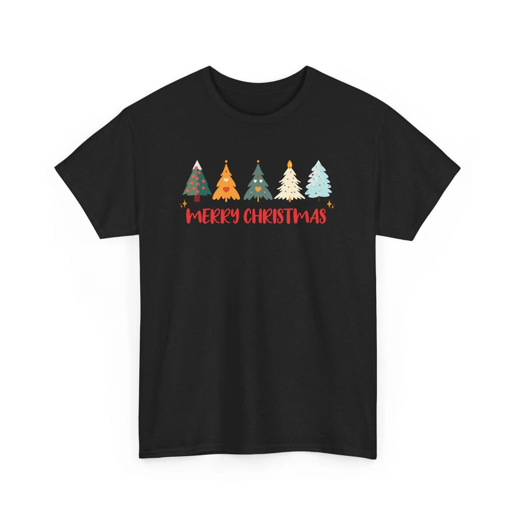 Merry Christmas Unisex Graphic T-shirt, Minimalist Tee, Christmas Tree Shirt