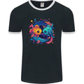 Colourful Kawaii Pisces Star Sign Zodiac Fish Mens Ringer T-Shirt FotL