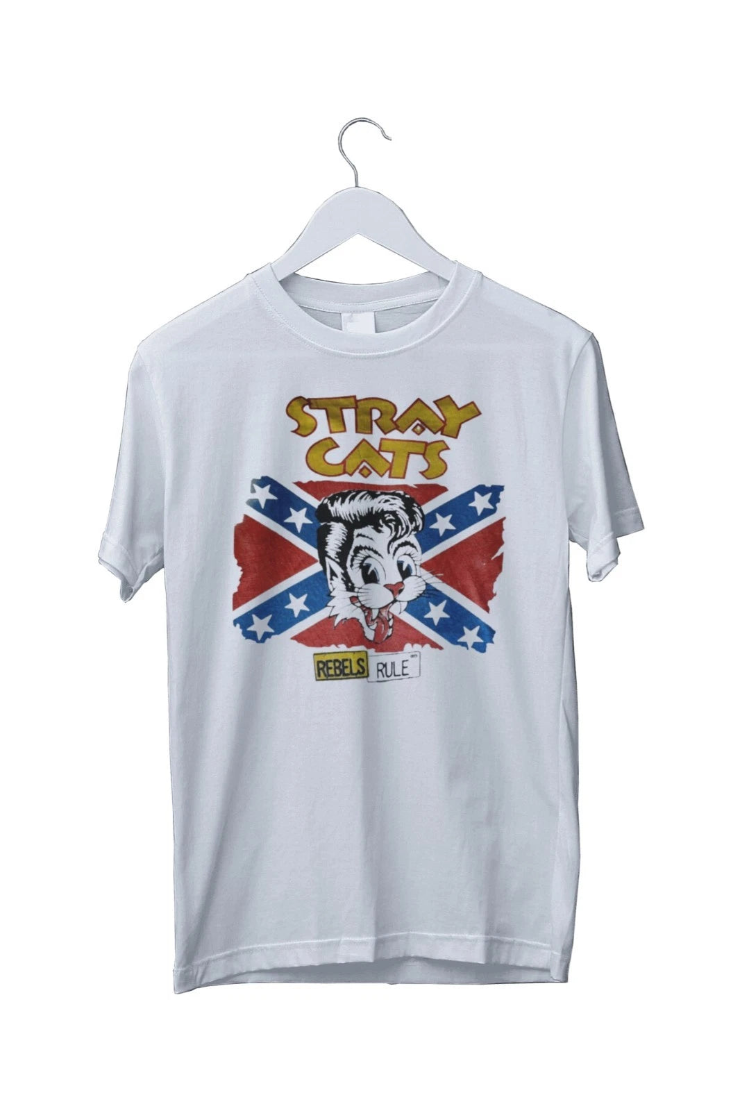 STRAY CATS Rebels Rule Unisex Graphic Unisex T-Shirt Mens S M L XL 2 3 4 XL