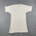 Vtg K-Mart Large Short Sleeve Cotton Thermal Under Shirt Grid Knit Made In USA