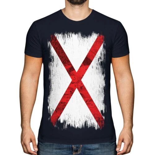 ALABAMA STATE GRUNGE FLAG MENS T-SHIRT TEE TOP ALABAMIAN ALABAMAN GIFT SHIRT