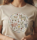 Farm Sweet Farm T Shirt Vintage Patchwork Country Aesthetic Heavy Cotton Tee