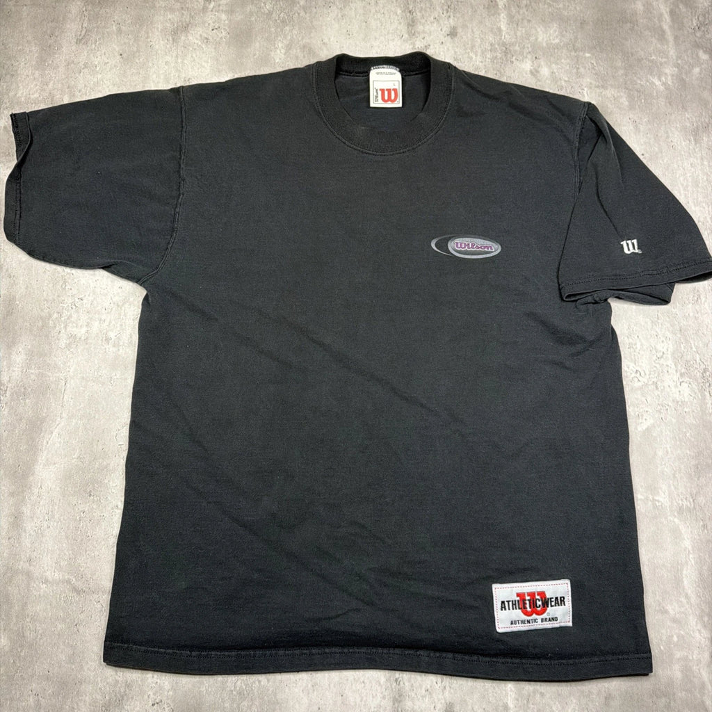 Vintage 90’s Wilson Pro 5000 Black Men’s Shirt Sz l Casual Tennis Y2K USA