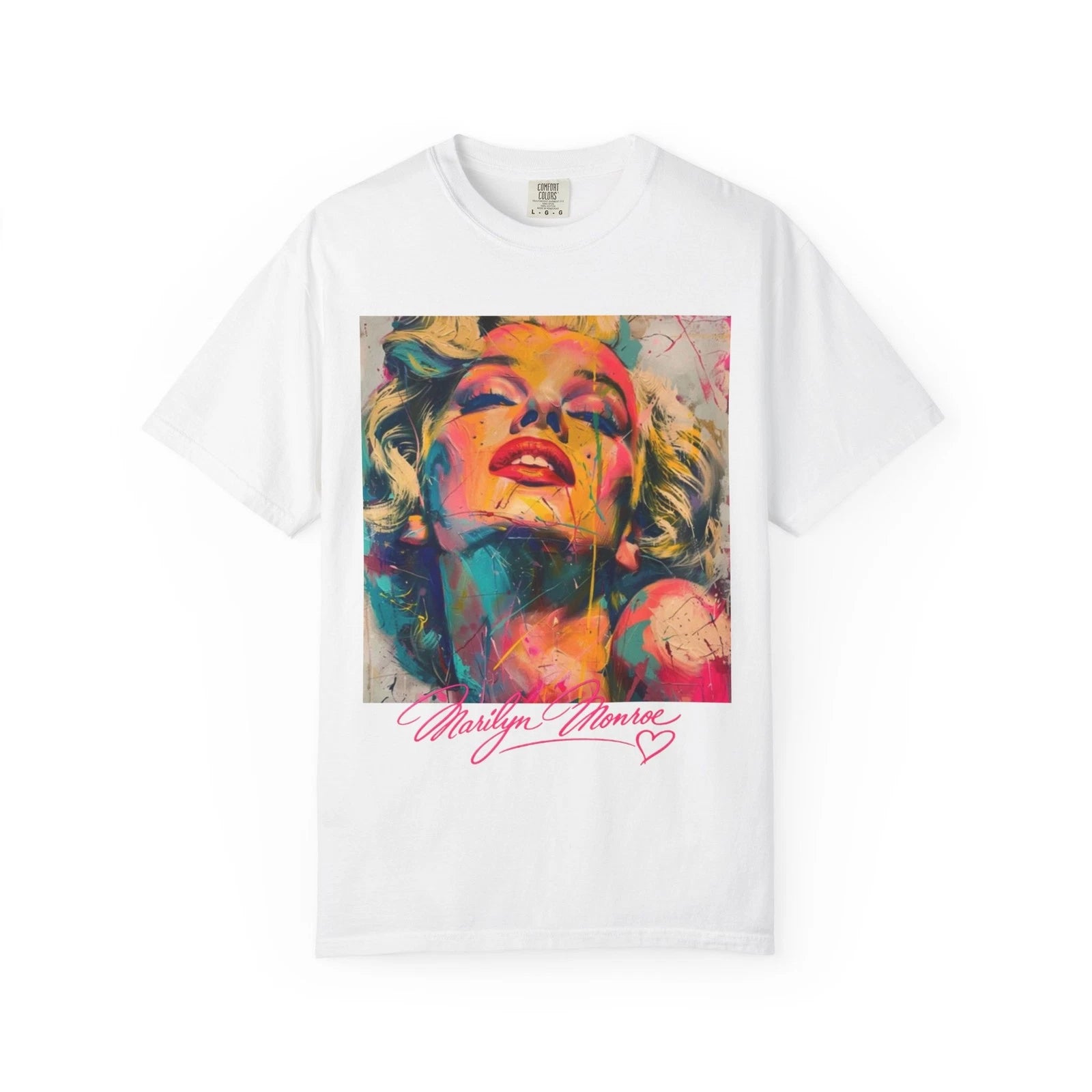 Colorful Marilyn Monroe Pop Art T-Shirt | Retro Celebrity Portrait Tee