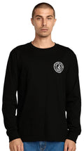 Volcom Logo Stamp LS T-Shirt - Black - New